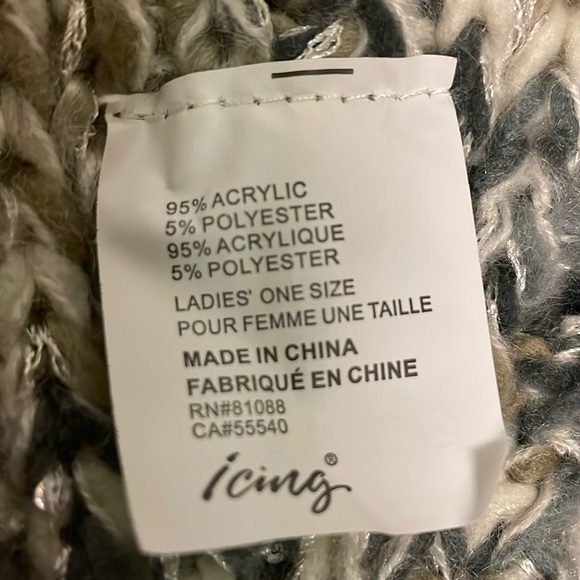 Knit winter head band with flower - Picture 6 of 6